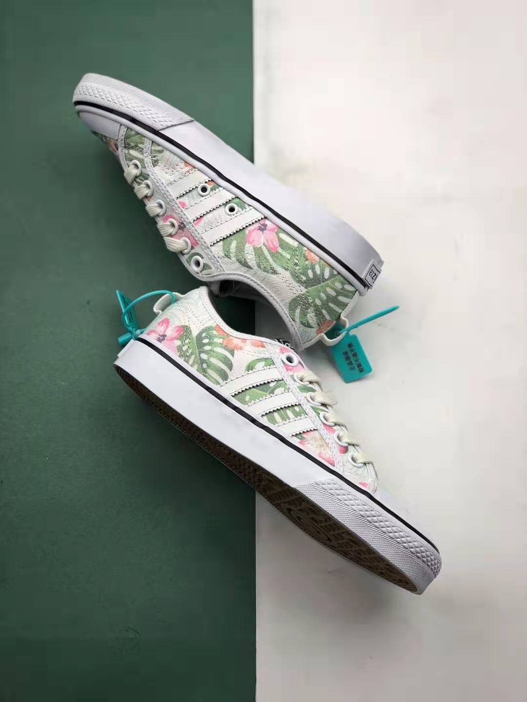 Adidas Nizza Low W 'Flowers/White' DB3415 - Stylish Floral Sneakers