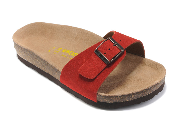 Birkenstock Madrid Red Suede Sandals - Stylish & Comfortable Footwear