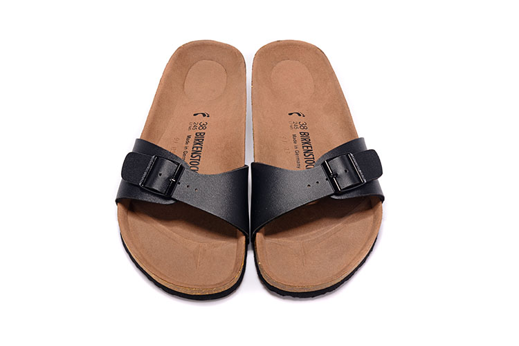 Birkenstock Madrid Black Leather Sandals - Ultimate Comfort & Style