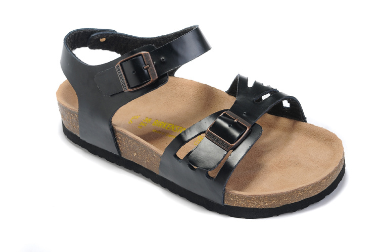 Birkenstock Bali Black Leather Buckle Sandals | Stylish and Comfortable Footwear