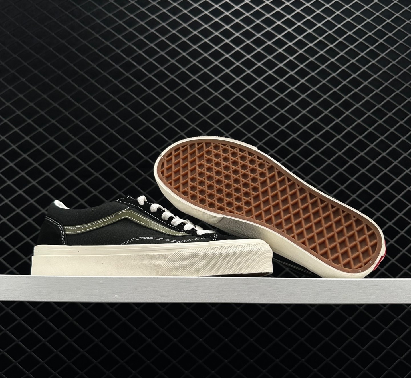 Vans Vintage Style 36 Black Gray Shoes | Classic Retro Design