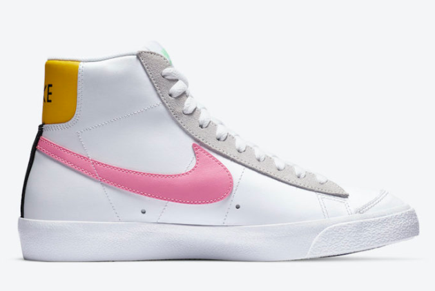 Nike Wmns Blazer Mid '77 Vintage White/Pink Glow-Pure Platinum | Shop Now