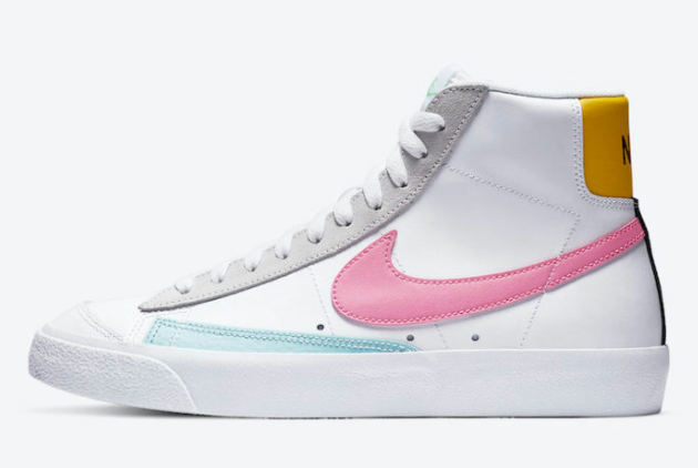 Nike Wmns Blazer Mid '77 Vintage White/Pink Glow-Pure Platinum | Shop Now