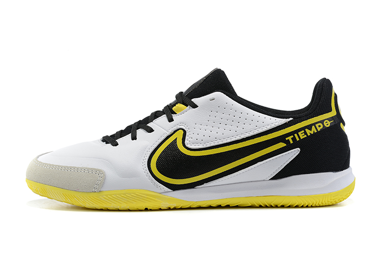 Nike Tiempo Legend 9 Academy IC White Yellow Strike Soccer Shoes
