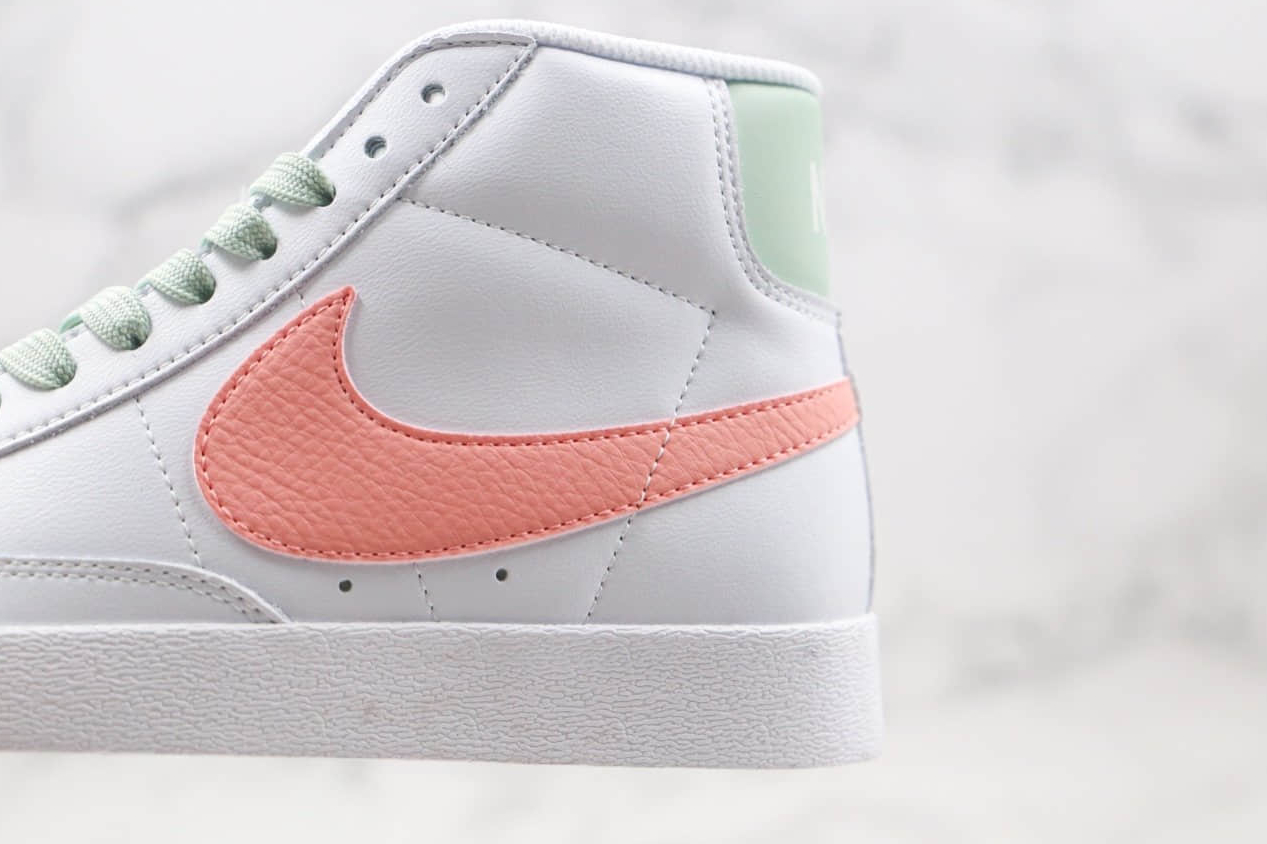 Nike Womens SB Blazer Mid Vintage Suede White Pink Green AV9376-605 - Limited Edition Skateboarding Shoes Nike Womens SB Blazer Mid Vintage Suede White Pink Green AV9376-605 - Limited Edition Skateboarding Shoes