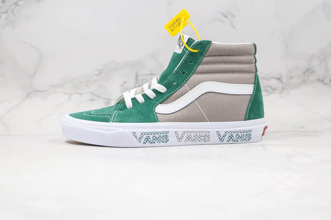 Vans Sk8-hi Grey Grenn Sneakers - Stylish Grey Green VN0A4BV6X0P
