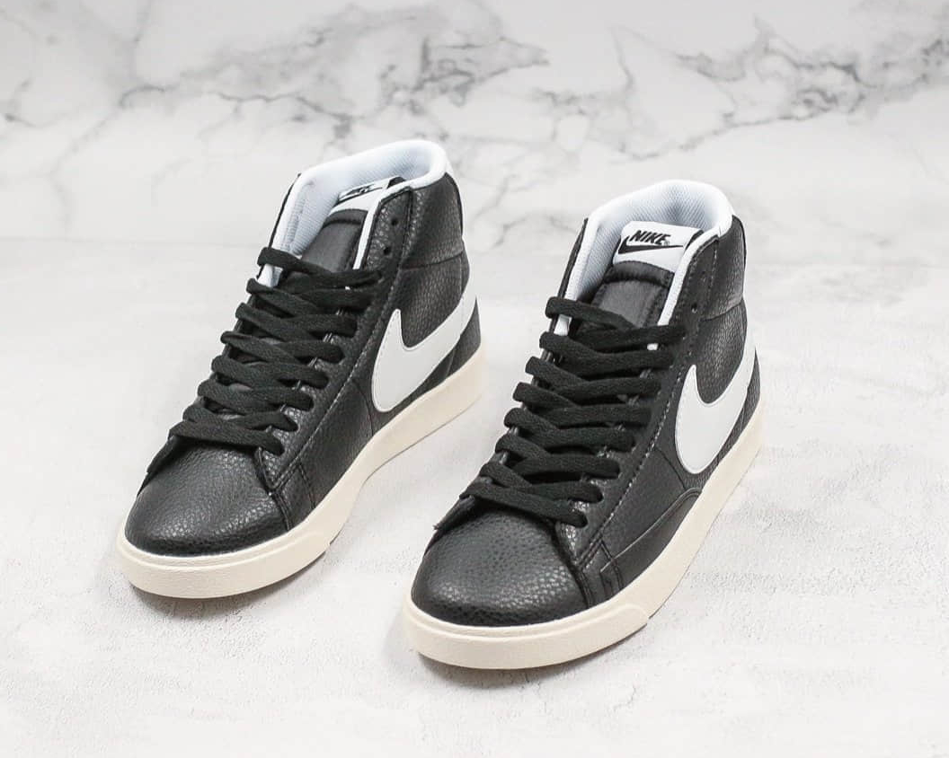 Nike SB Blazer Mid Vintage Suede Black White Shoes AV9376-004 | Trendy skateboard sneakers for men
