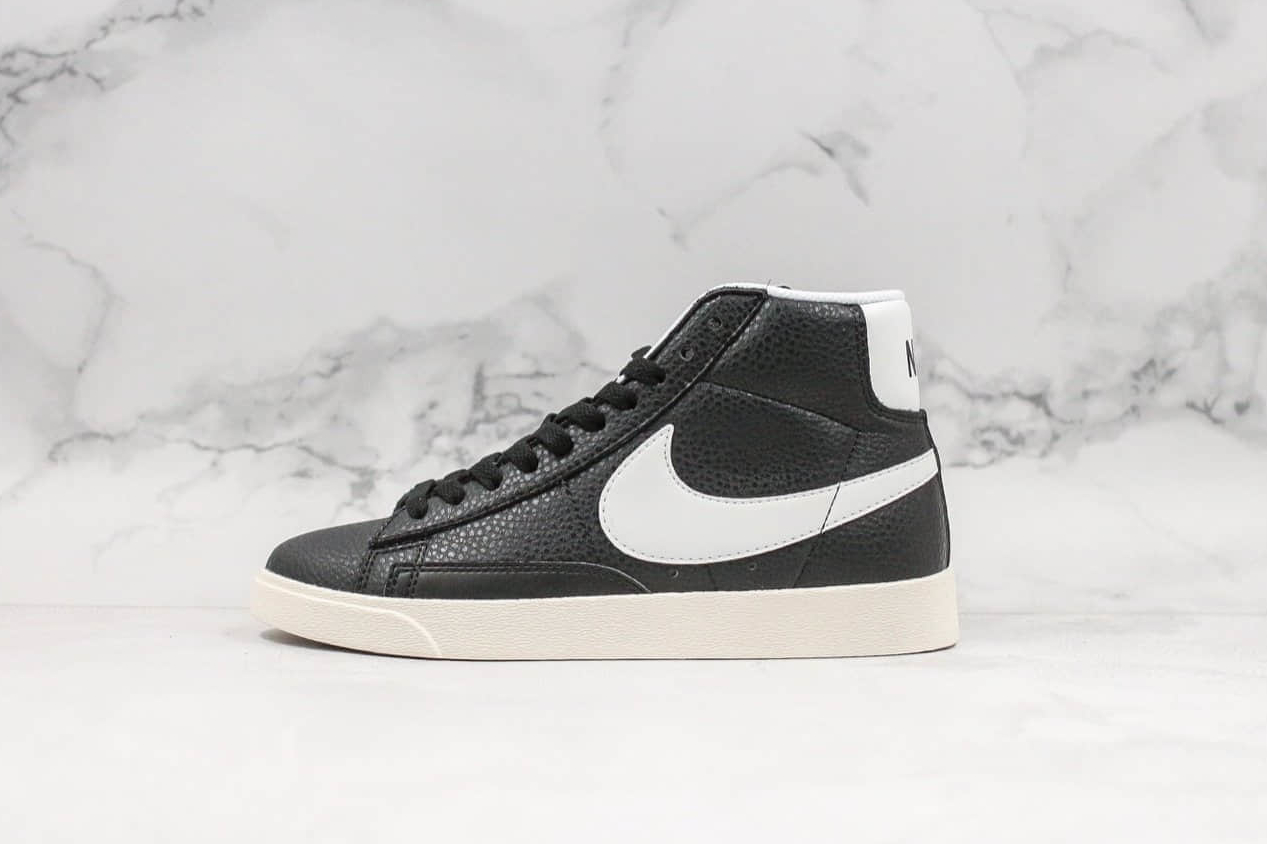 Nike SB Blazer Mid Vintage Suede Black White Shoes AV9376-004 | Trendy skateboard sneakers for men