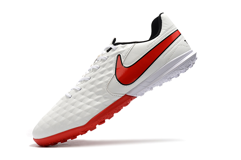Nike Tiempo Legend VIII Club TF Football Boots White Red - Premium Performance on the Turf