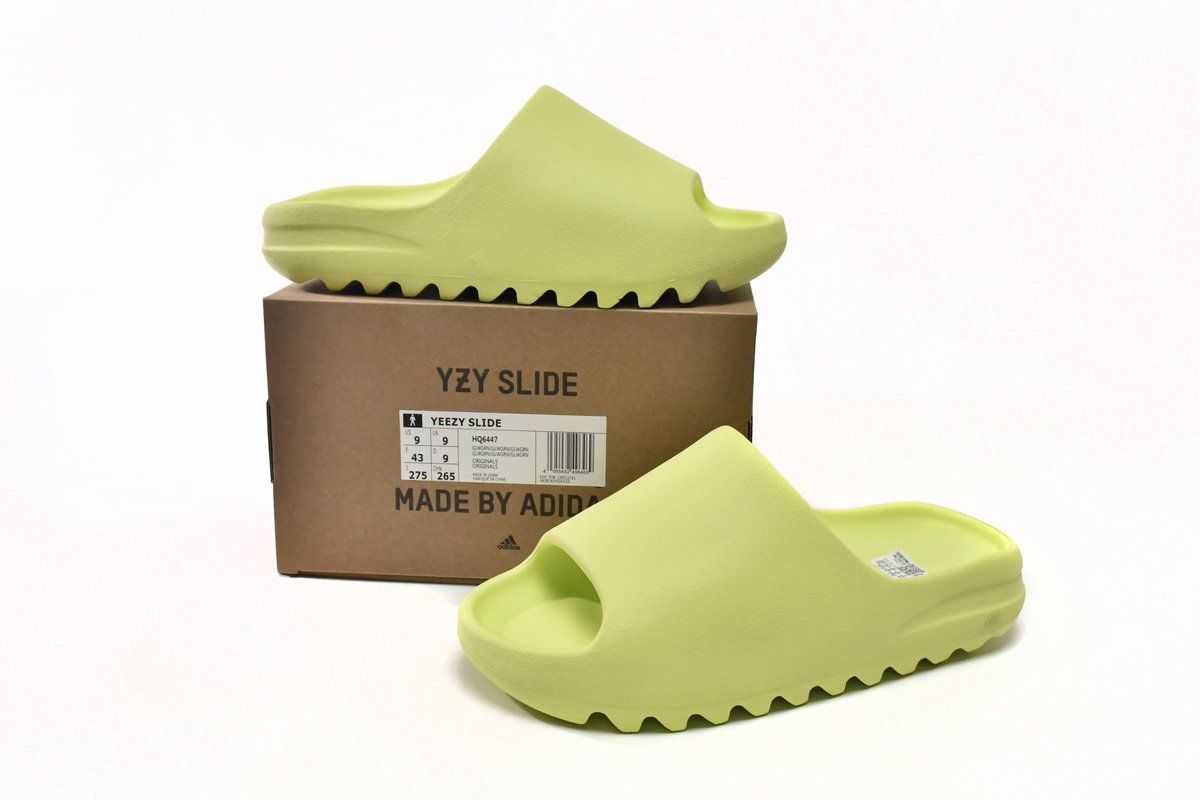 Adidas Yeezy Slide 'Glow Green' 2022 - Limited Edition Comfort & Style Adidas Yeezy Slide 'Glow Green' 2022 - Limited Edition Comfort & Style