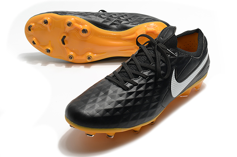 Nike Tiempo Legend 8 Elite Tech Craft FG 'Black Pro Gold' CV3141-017 - Top-tier Football Cleats for Pro Players