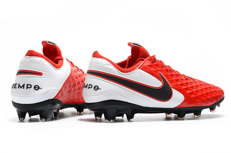 Nike Tiempo Legend 8 Elite FG Boot - Red White Black | High-Performance Football Boots
