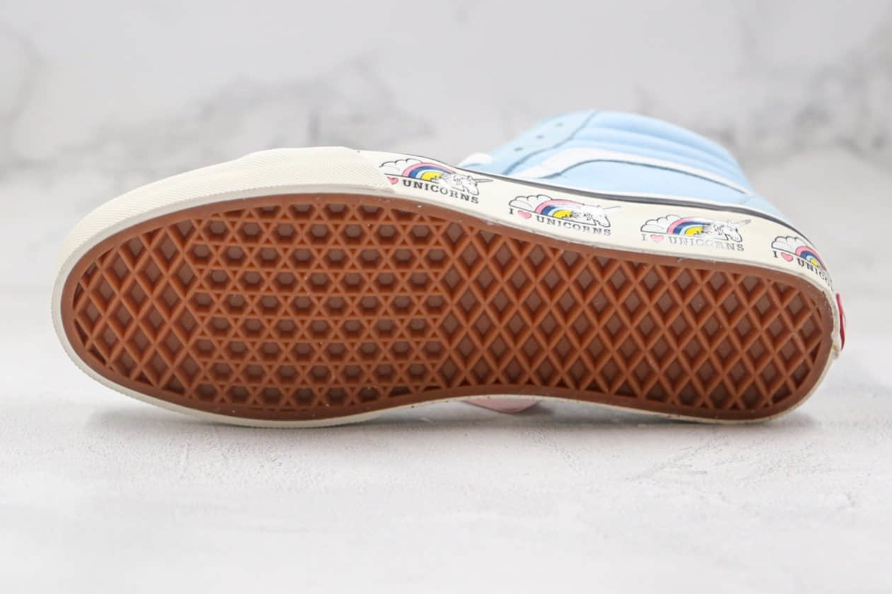 VANS SK8-HI UNICORN Cool Blue Marshmallow - Trendy & Stylish Sneakers