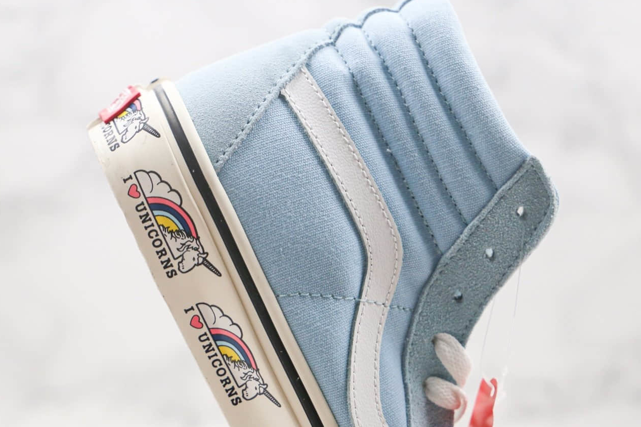 VANS SK8-HI UNICORN Cool Blue Marshmallow - Trendy & Stylish Sneakers