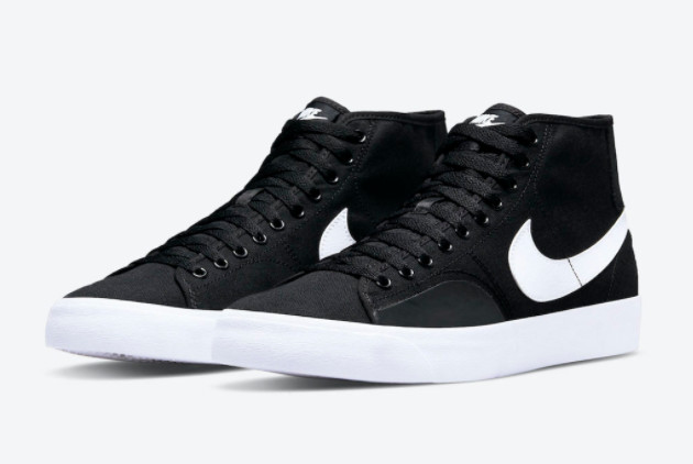Nike SB Blazer Court Mid Black/White DC8901-001 - Stylish and Versatile Skate Shoes Nike SB Blazer Court Mid Black/White DC8901-001 - Stylish and Versatile Skate Shoes