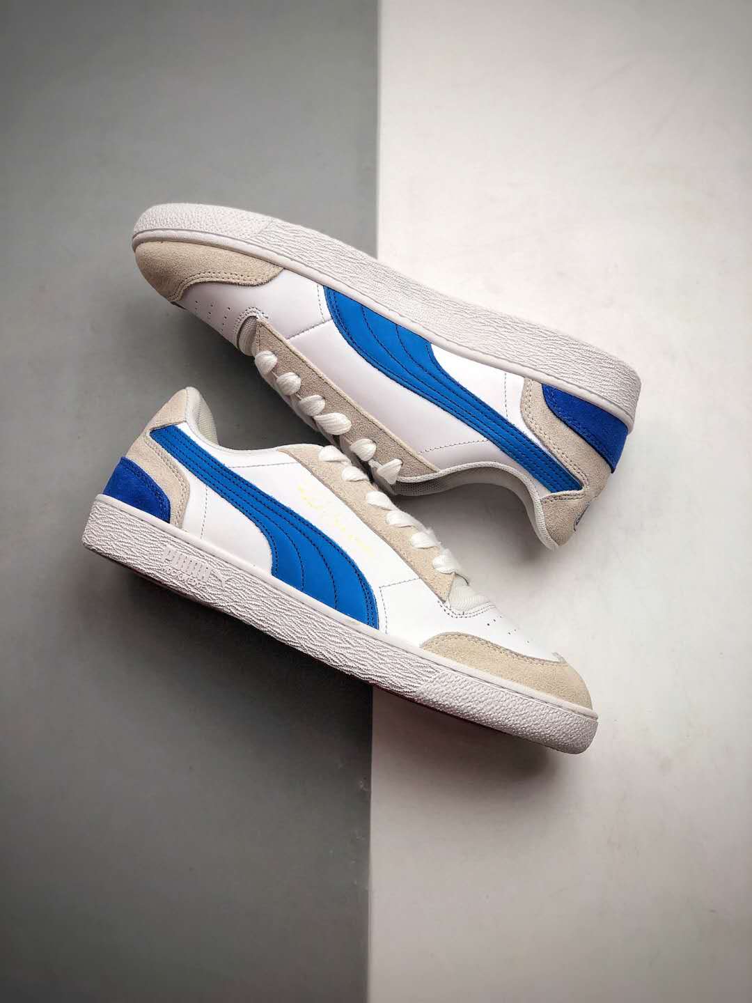 Puma Ralph Sampson Low 'Vintage - White Dazzling Blue' 371767-01 | Stylish Classic Sneakers