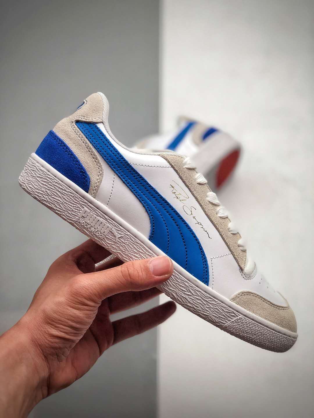 Puma Ralph Sampson Low 'Vintage - White Dazzling Blue' 371767-01 | Stylish Classic Sneakers