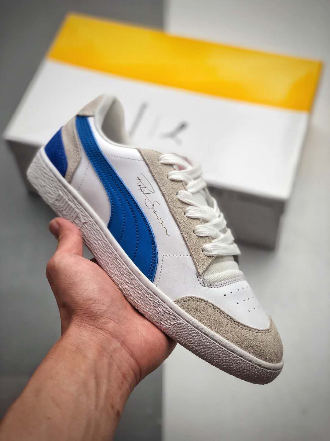 Puma Ralph Sampson Low 'Vintage - White Dazzling Blue' 371767-01 | Stylish Classic Sneakers