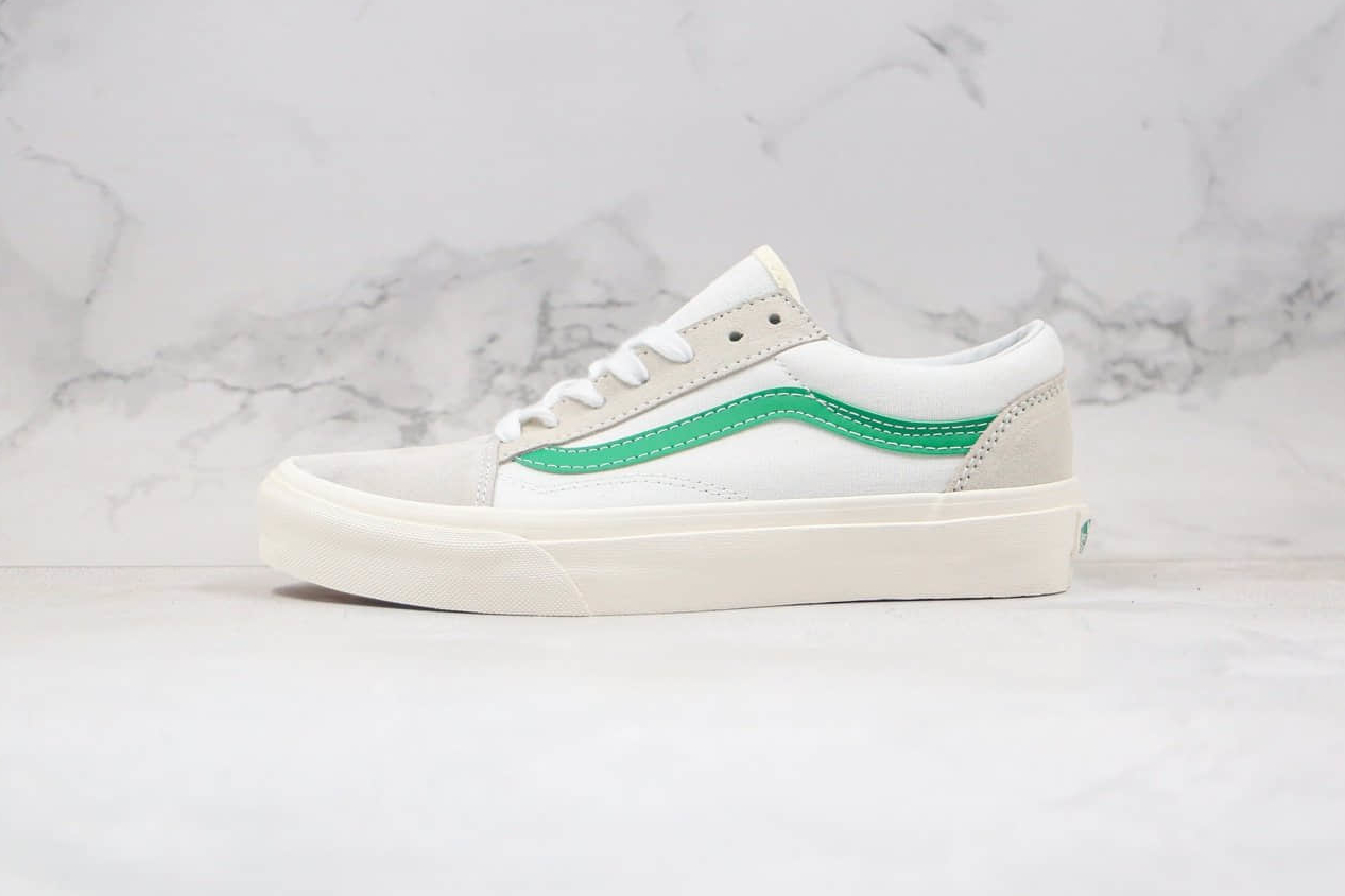 Vans Old Skool Vintage Sport White Kelly Green Sneakers - VN0003Z6IL4