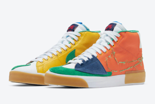 Nike SB Blazer Mid Edge 'Multi-Color' DA2189-800 - Stylish and Versatile Skate Sneakers