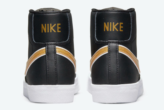 Nike Blazer Mid 77 Gold Metallic Swoosh DH0070-001 | Limited Edition Nike Blazer Mid 77 Gold Metallic Swoosh DH0070-001 | Limited Edition