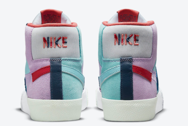 Nike SB Blazer Mid 'Mosaic Pack' Multi-Color DA8854-500 - Trendy and Colorful Skate Shoes