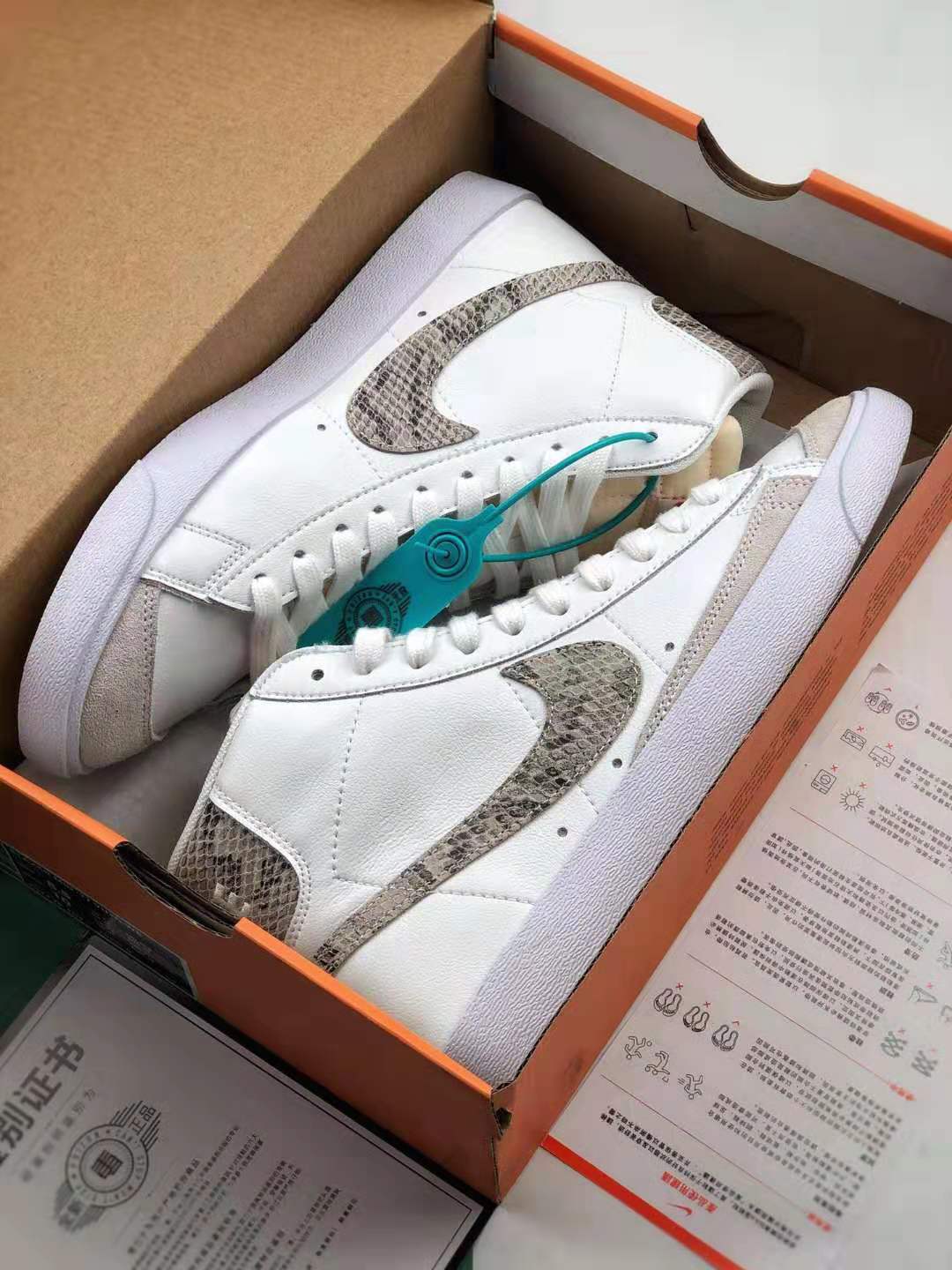 Nike Blazer Mid Vintage 'Snakeskin Swoosh' CI1176-101 - Limited Edition Sneakers