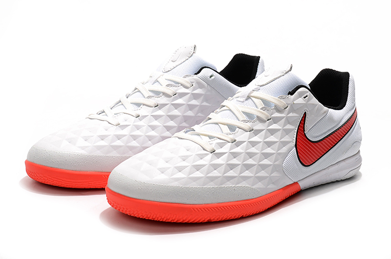 Nike Tiempo Lunar Legend VIII Pro IC White Orange - High-Performance Indoor Soccer Shoes