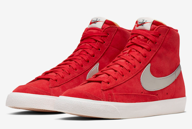 Nike Blazer Mid Vintage 'Red Suede' CJ9693-600 - Classic Style and Supreme Comfort