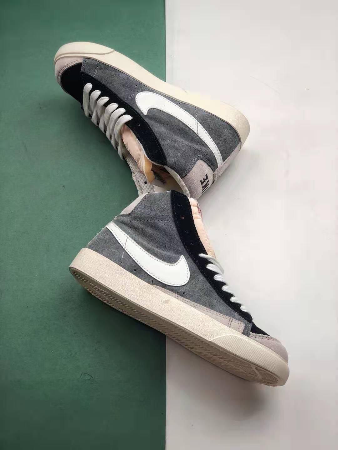 Nike Blazer Mid 77 Vintage Cool Grey Black - CI1167-001 | Shop now at [Website Name]