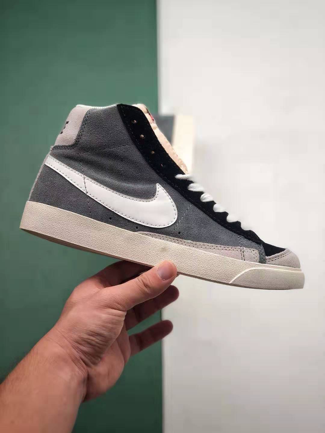 Nike Blazer Mid 77 Vintage Cool Grey Black - CI1167-001 | Shop now at [Website Name]