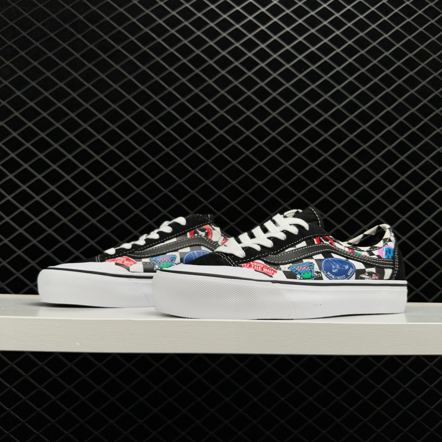 Vans Style 36 Color Printing Shoes - Black Multi-color | VN0A3MVL3P0