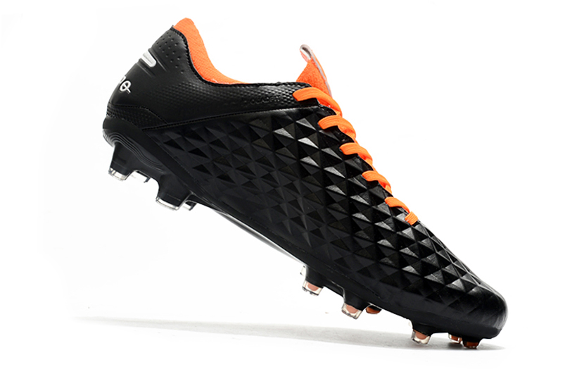 Nike Tiempo Legend 8 Elite FG Boot - Black White Orange | Shop Now