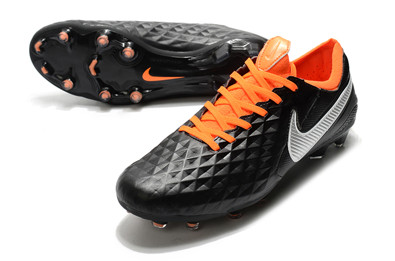 Nike Tiempo Legend 8 Elite FG Boot - Black White Orange | Shop Now