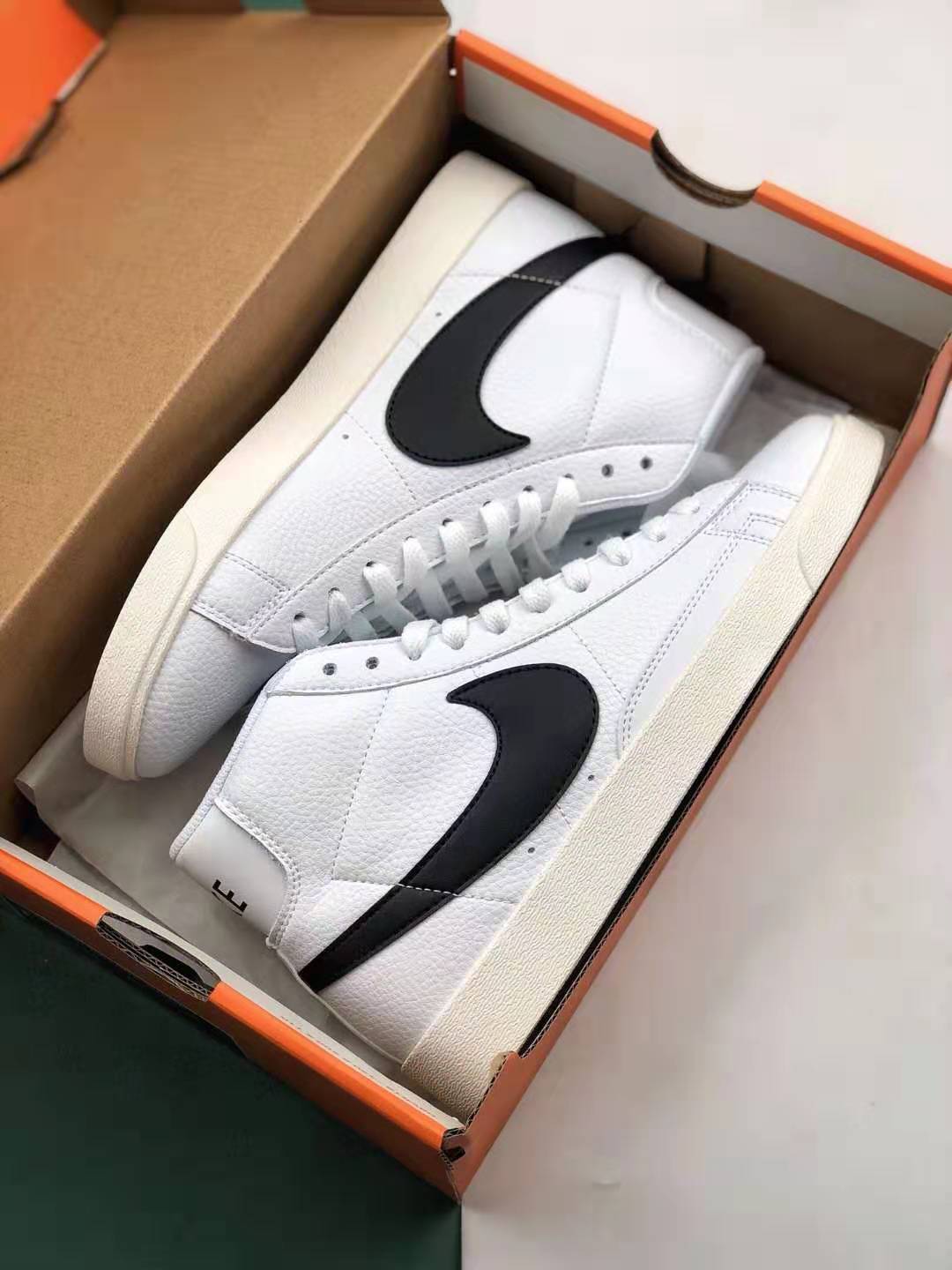 Nike SB Blazer Mid Vintage Suede AV9376-104 – White Black Shoes