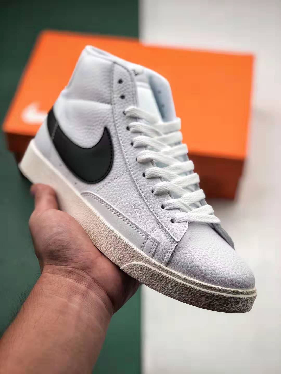 Nike SB Blazer Mid Vintage Suede AV9376-104 – White Black Shoes