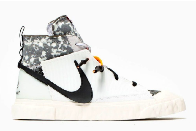 READYMADE x Nike Blazer Mid White/Vast Grey-Volt-Total Orange CZ3589-100 - Exclusive Collaboration | Limited Edition Available now