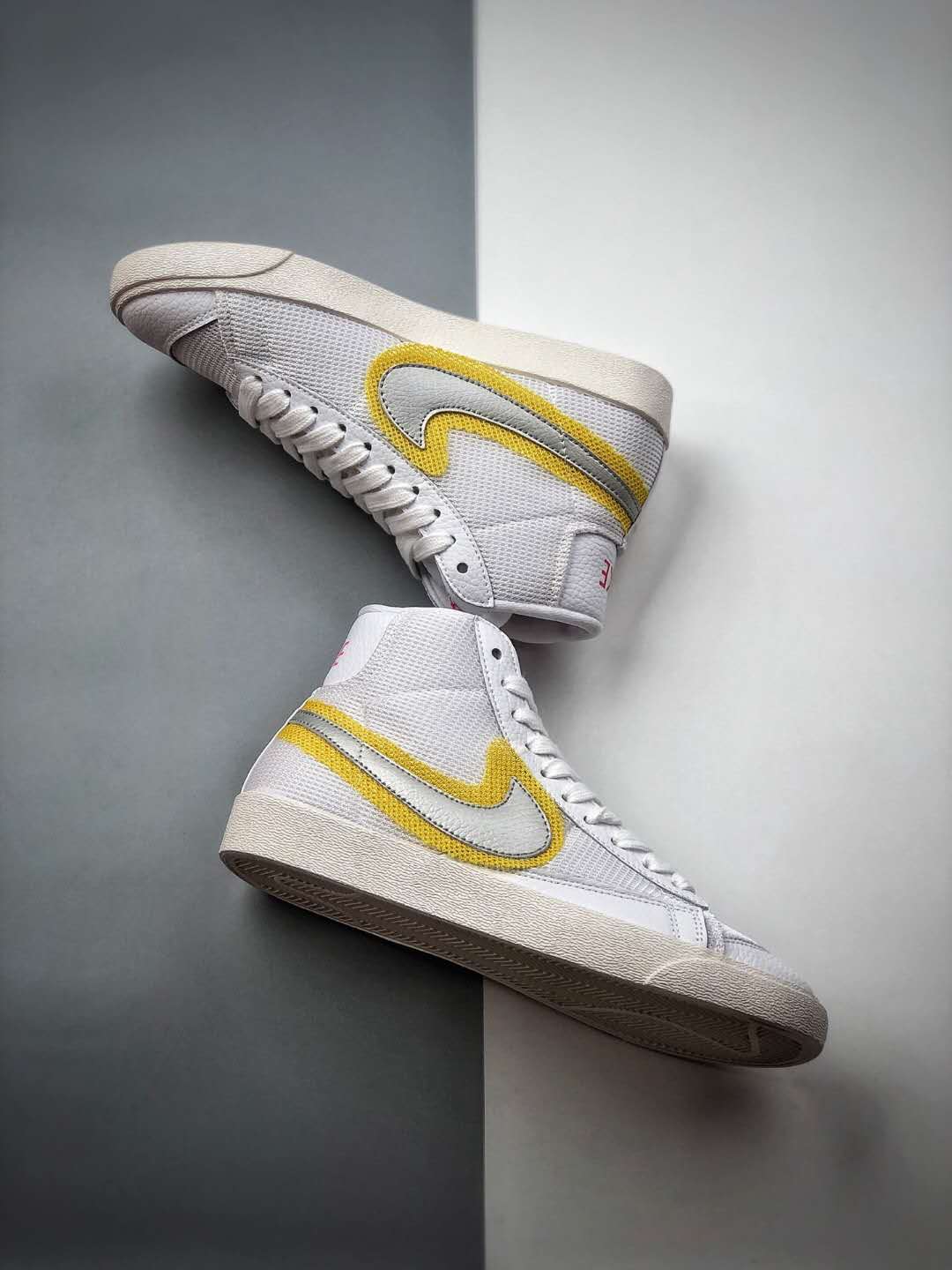 Nike Blazer Mid Vintage '77 'Cotton Waffle - White University Gold': Top Retro Sneakers