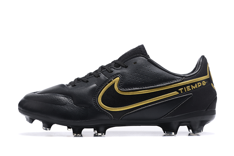 Nike Tiempo Legend 9 Elite FG Shadow Pack - Black Metallic Gold Football Boots