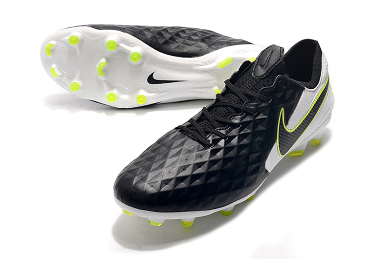 Nike Tiempo Legend 8 Elite FG Boot - Black White Volt - Superior Performance for the Modern Player