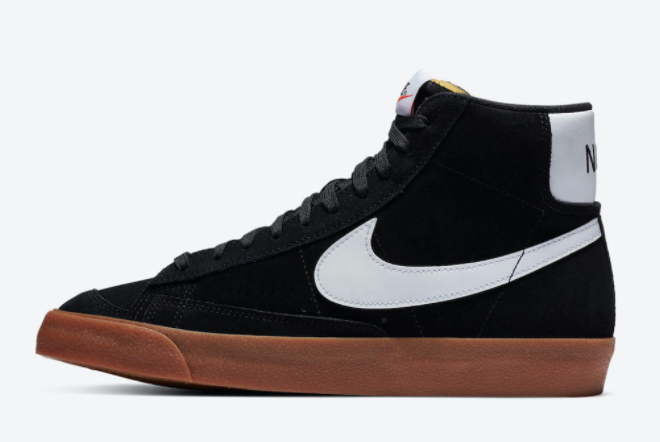 Nike Blazer Mid '77 Vintage Suede 'Black Gum' CI1172-003 - Classic Style with Sleek Black and Gum Accents