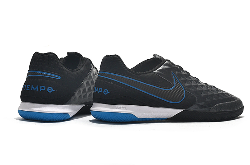 Nike Tiempo Lunar Legend VIII Pro IC Black Blue - Best Indoor Soccer Shoes