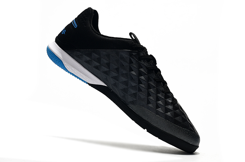 Nike Tiempo Lunar Legend VIII Pro IC Black Blue - Best Indoor Soccer Shoes